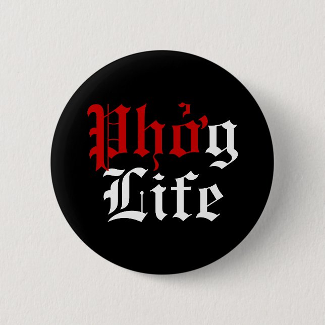Phởg Life 2 Inch Round Button (Front)