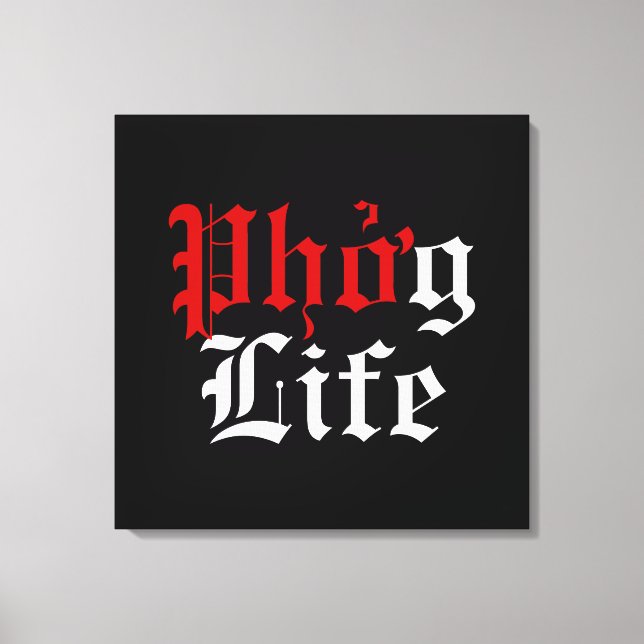 Phởg Life Canvas Print (Front)