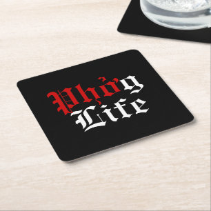Phởg Life Square Paper Coaster