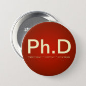 Ph.D (Positively Happily Divorced) Button (Front & Back)