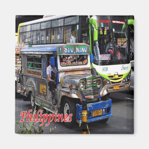 PH - Philippines - Jeepney and  Bus Magnet