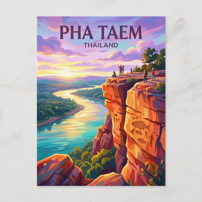 Pha Taem National Park Thailand Postcard (Front)