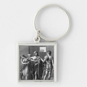 Phaedra, Theseus and Hippolytus Keychain