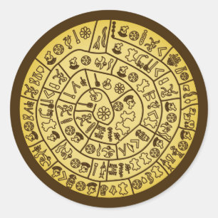 Phaistos Disc from Minoan Crete Classic Round Sticker