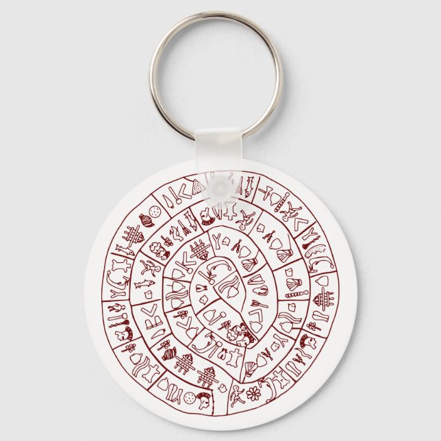 Phaistos Disc from Minoan Crete Keychain (Front)