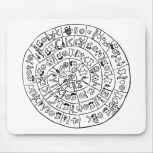 Phaistos disc mouse pad