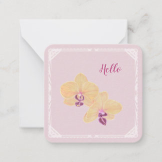 Phalaenopsis "Hello" Carte à note plate