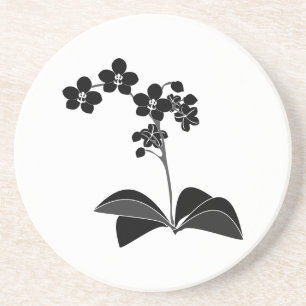 Phalaenopsis Silhouette Coasters