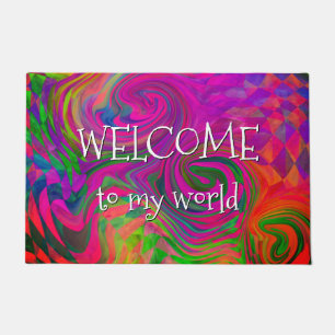 [Phantasmagoria] Warped Swirling Colors Welcome Doormat