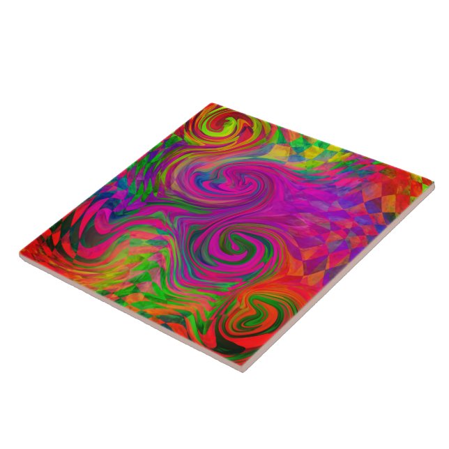 [Phantasmagoria] Warped Swirling Colours Tile (Side)