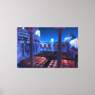 Phantastes: Courtyard of the Palace Canvas Print