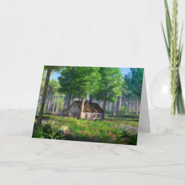 Phantastes : La carte du chalet forestier (Devant)