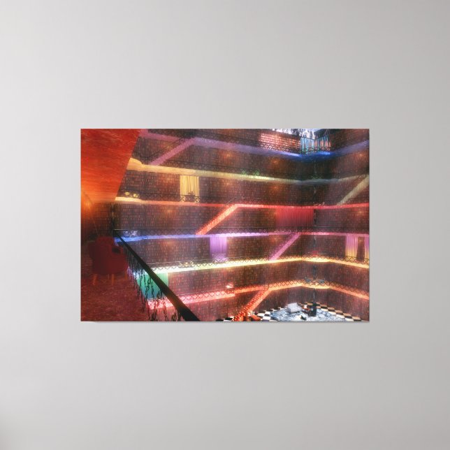 Phantastes : La toile de la bibliothèque du Palais (Recto)