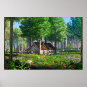 Phantastes: The Forest Cottage Print