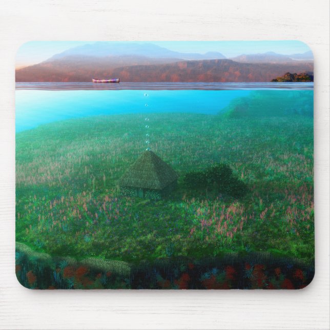 Phantastes: The Island Cottage Mousepad (Front)