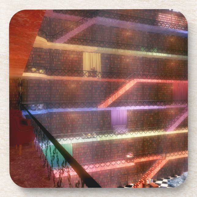 Phantastes: The Palace Library Cork Coasters (Front)