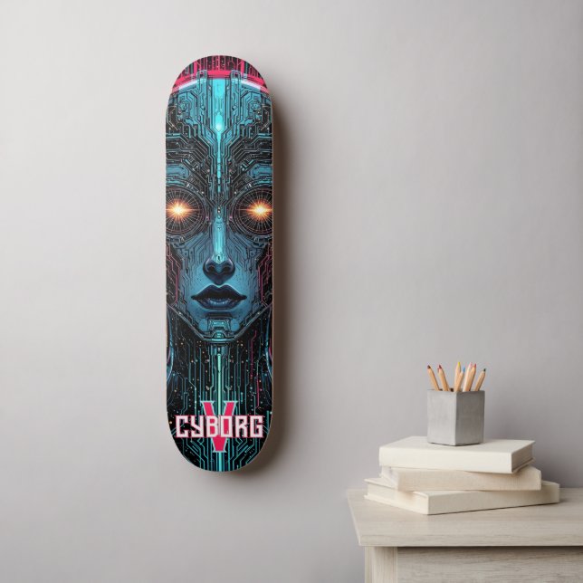 Phantom Circuitry Cyborg Skateboard (Wall Art)