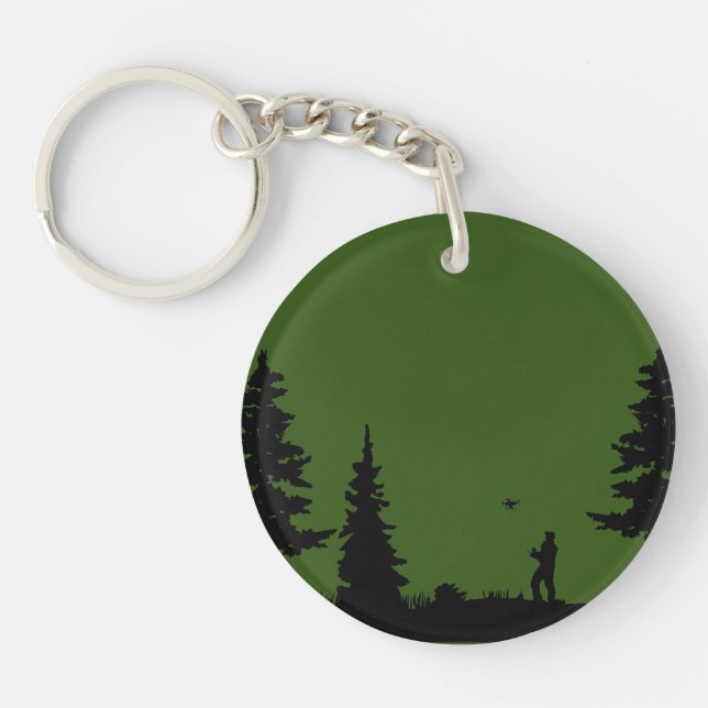 Phantom Drone in the Forest Keychain (Front)