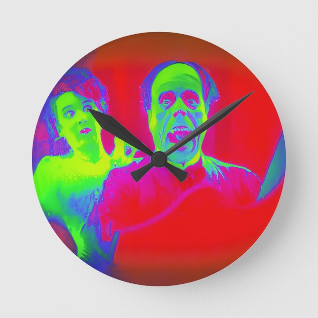 Phantom of the Opera Unmasked Round Clock (Front)