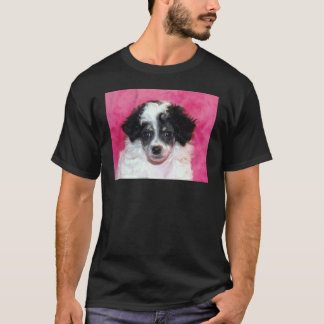Phantom/Parti Poodle Puppy Face T-Shirt