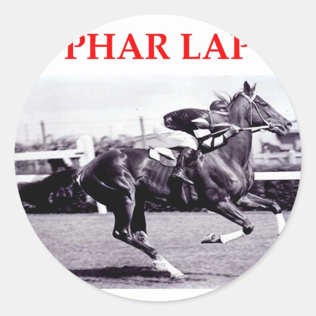phar lap classic round sticker (Front)