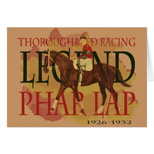 Phar Lap - Thoroughbred Horse Racing Legend Card