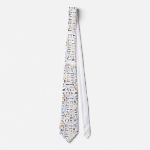 Pharaoh Ancient Egypt Ash Colour Tie