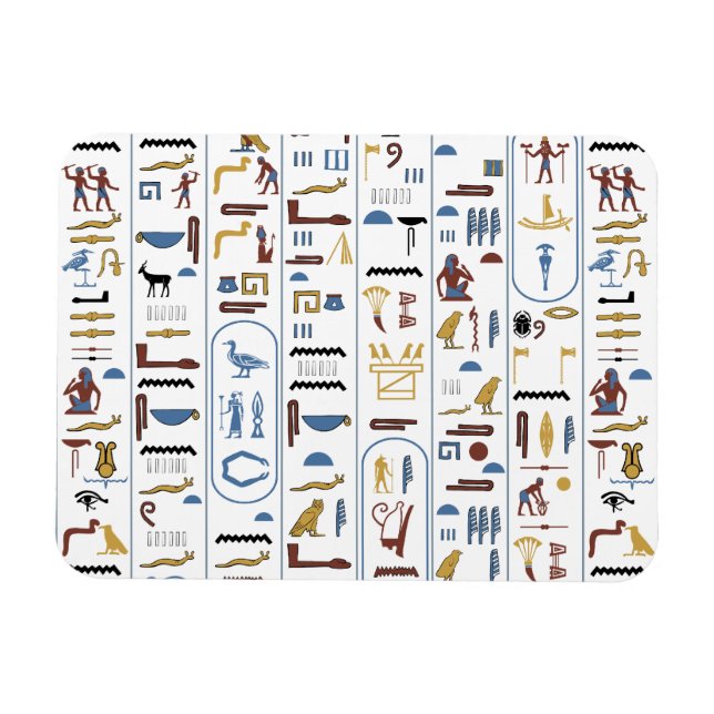 Pharaoh Ancient Egypt Hieroglyphs Magnet (Horizontal)