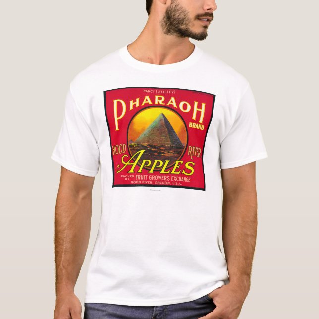 Pharaoh Apple Crate LabelHood River, OR T-Shirt (Front)