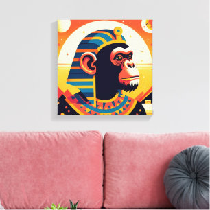 Pharaoh Chimpanzee Tut 8 Canvas Print