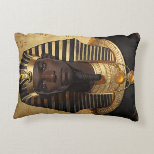 Pharaoh Energy — Ancient African King Modern Art  Accent Pillow