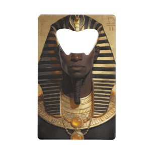 Pharaoh Energy — Ancient African King Modern Art Credit Card Bottle Opener