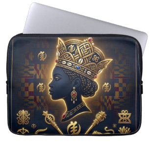 Pharaoh Energy Ancient African King Modern Art  Laptop Sleeve