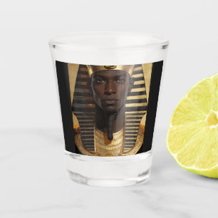 Pharaoh Energy — Ancient African King Modern Art Shot Glass