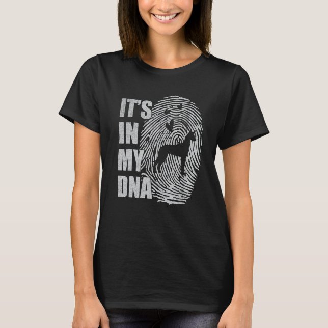 Pharaoh Hound DNA Dog Mom Dad Dog T-Shirt (Front)