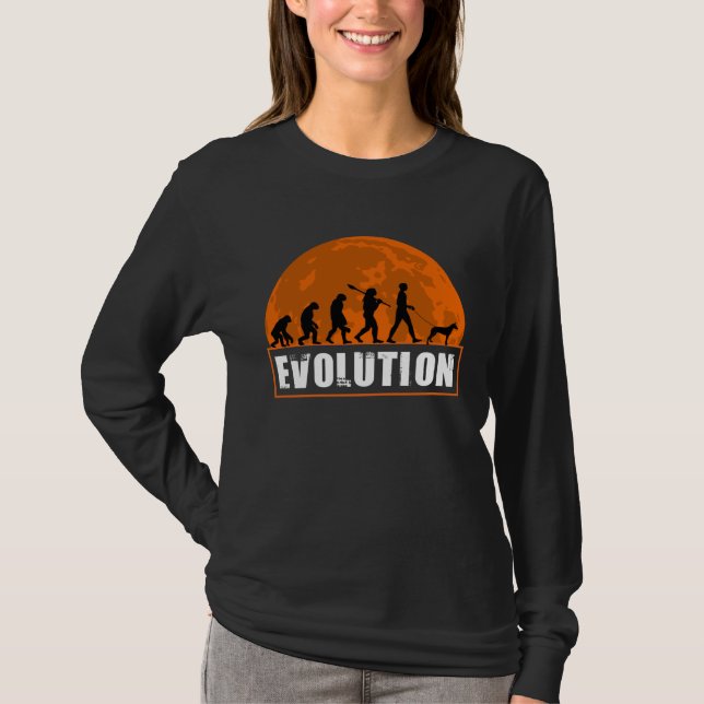 Pharaoh Hound Dog Dad Human Evolution T-Shirt (Front)