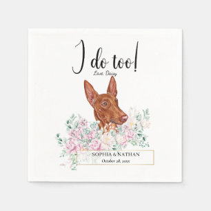 Pharaoh Hound Dog Wedding Cocktail Napkins