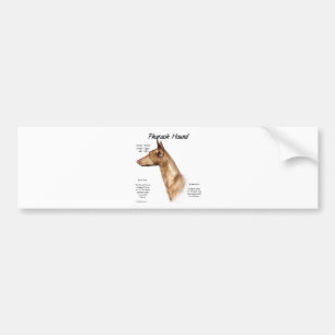 Pharaoh Hound History Design Bumper Sticker