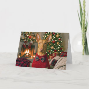 Pharaoh hound holiday card