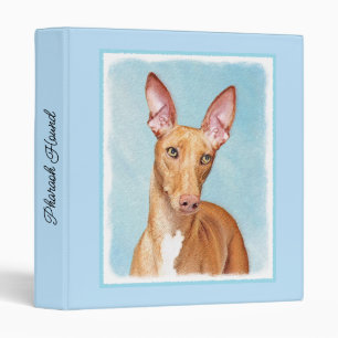 Pharaoh Hound Painting - Cute Original Dog Art 3 R Binder