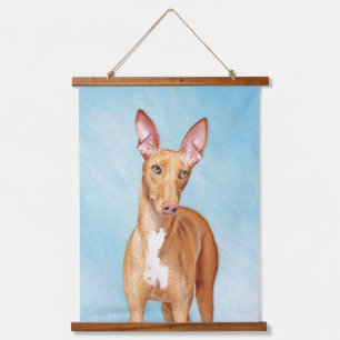 Pharaoh Hound Painting - Cute Original Dog Art Hanging Tapestry