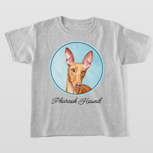 Pharaoh Hound Painting - Cute Original Dog Art T-Shirt (Laydown)