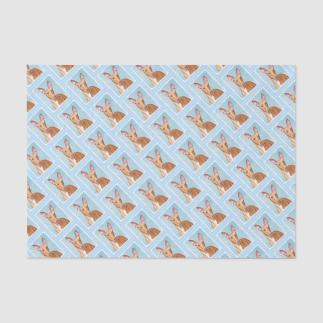 Pharaoh Hound Painting - Cute Original Dog Art Tissue Paper (Front)