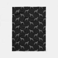 Pharaoh Hound Silhouettes Pattern Black and Grey
