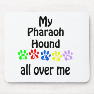 Pharaoh Hound Walks Design Mouse Pad
