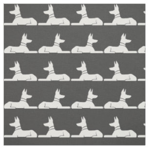 Pharaoh Hounds Egyptian Dogs Grey and White Fabric