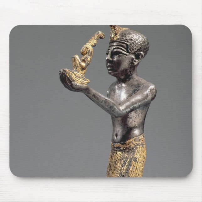 Pharaoh making an offering before the Goddess Maat Mouse Pad (Front)