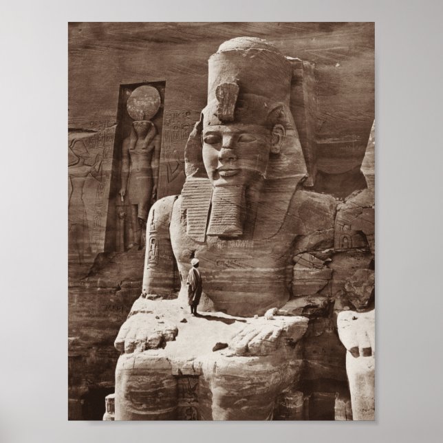 Pharaoh Ramses II - Egyptian Architecture - 1856 Poster (Front)