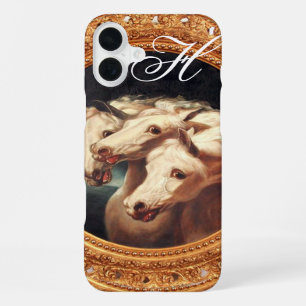 Pharaoh’s Chariot Horses Monogram iPhone 16 Plus Case