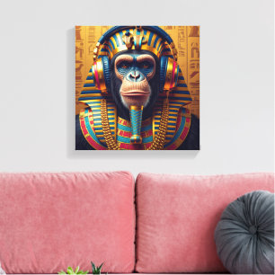 PHARAOH TUT-CHIMPANZEE 3 CANVAS PRINT